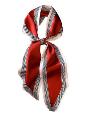 Head Scarf Purse Handle Neck Satin Hair Scarfs For Bag Lightweight Silky Long